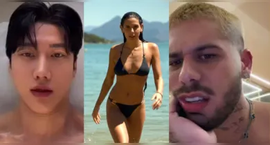 Imagem ilustrativa da notícia: Zé Felipe reage enciumado após Ana Castela ganhar cantada de coreano