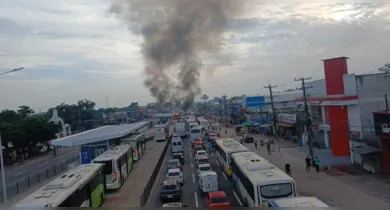 Imagem ilustrativa da notícia: Protesto interdita as duas vias da BR-316; veja como está o trânsito