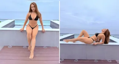 Imagem ilustrativa da notícia: Carla Diaz posa com biquíni PP e boa forma impressiona. Veja fotos