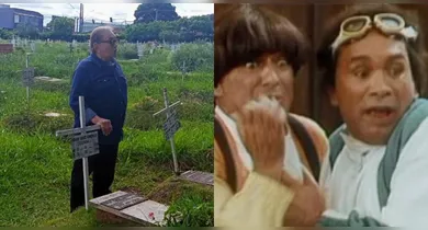 Imagem ilustrativa da notícia: Dedé Santana visita túmulo de Zacarias e reacende memória