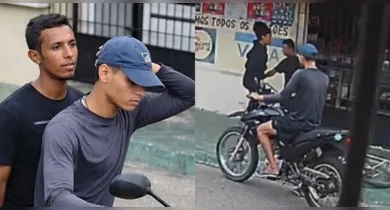 Imagem ilustrativa da notícia: Vídeo: dupla em moto assalta mulher em Ananindeua