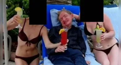 Imagem ilustrativa da notícia: Foto de cientista Stephen Hawking surge em arquivos Epstein