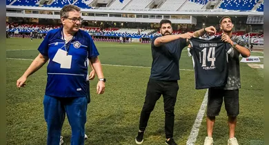 Imagem ilustrativa da notícia: Remo: Leonel Picco é apresentado com a camisa 14 no Mangueirão