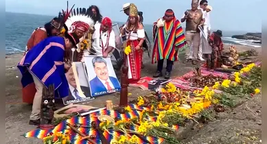 Imagem ilustrativa da notícia: Vídeo: Xamãs peruanos previram queda de Maduro durante ritual