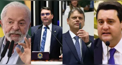 Imagem ilustrativa da notícia: Quaest: Lula venceria Tarcísio, Flávio e Ratinho em dois turnos