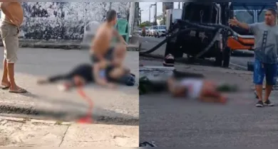 Imagem ilustrativa da notícia: Carrocinha se solta de caminhão e atinge moto com casal, em Belém