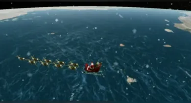 Imagem ilustrativa da notícia: Site mostra em tempo real onde está o Papai Noel; acompanhe