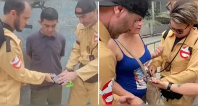 Imagem ilustrativa da notícia: Policiais 'Caça-Fantasmas' prendem casal por furto em bloco