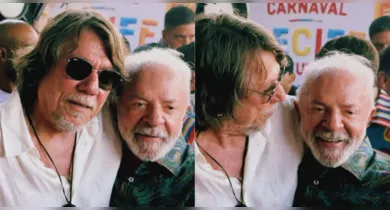 Imagem ilustrativa da notícia: Lula prestigia Galo da Madrugada ao lado de Lenine, em Recife