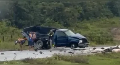 Imagem ilustrativa da notícia: Caminhonete sofre colisão na BR-316, em Santa Maria do Pará