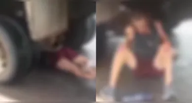 Imagem ilustrativa da notícia: Homem é atropelado, fica embaixo de caminhão e sobrevive, na BR-316