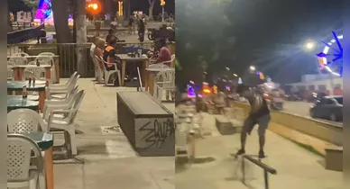 Imagem ilustrativa da notícia: Restaurante coloca mesas em pista de skate e gera revolta em Icoaraci