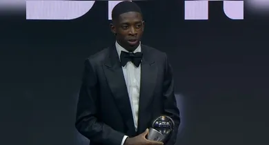 Imagem ilustrativa da notícia: Dúvida contra o Flamengo, Dembélé vence o The Best FIFA 2025