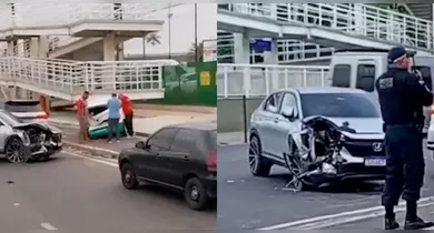 Imagem ilustrativa da notícia: VÍDEO: Três veículos se envolvem em acidente na BR-316