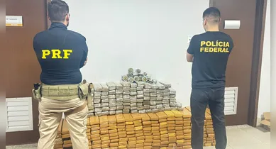 Imagem ilustrativa da notícia: VÍDEO: PF e PRF apreendem mais de 300 kg de drogas no Pará