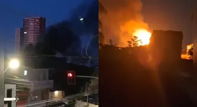 Imagem ilustrativa da notícia: Incêndio atinge quatro casas no bairro da Pedreira e assusta população