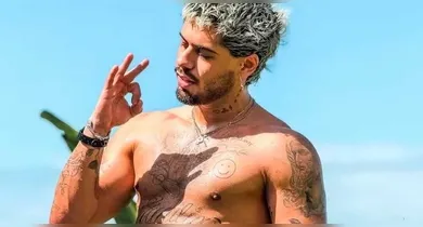 Imagem ilustrativa da notícia: Zé Felipe posta foto de cueca e detalhe chama atenção: "44 cm?"