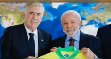 Imagem ilustrativa da notícia: Lula diz que Ancelotti lhe perguntou se deveria convocar Neymar