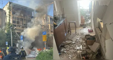 Imagem ilustrativa da notícia: Após chamar acordo com Trump de 'fake news', Irã ataca Israel