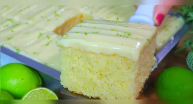 Imagem ilustrativa da notícia: Bolo de limão fofinho no liquidificador: receita fácil e deliciosa