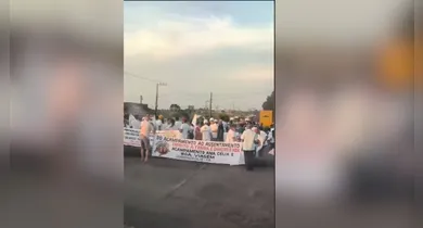 Imagem ilustrativa da notícia: Manifestantes interditam trecho da PA-150 em Goianésia