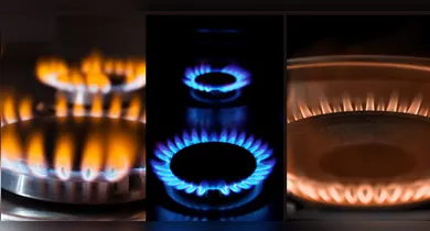 Imagem ilustrativa da notícia: Qual cor está a sua? Chama no fogão pode indicar desperdício de gás e riscos