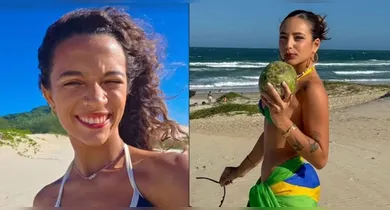 Imagem ilustrativa da notícia: Rayssa Leal e Duda Winkler são vistas em clima de romance na praia