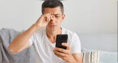 Imagem ilustrativa da notícia: Confira 6 dicas para proteger a visão ao usar o celular