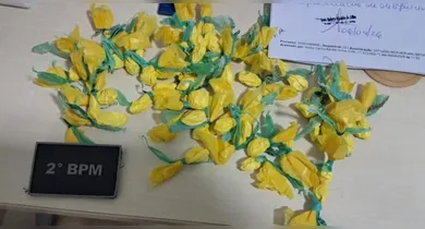 Imagem ilustrativa da notícia: Suspeito é preso em flagrante com 50 papelotes de cocaína na cueca
