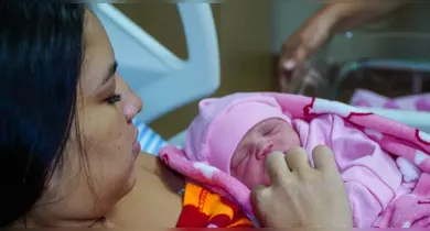 Imagem ilustrativa da notícia: Nasce primeiro bebê do Novo Hospital Materno-Infantil Anita Gerosa