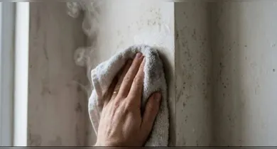 Imagem ilustrativa da notícia: Mofo nas paredes: truque com pano quente promete ser a solução!