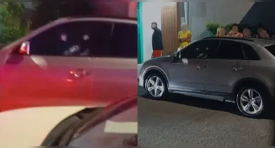 Imagem ilustrativa da notícia: Vídeo: casal é executado com mais de 20 tiros em carro de luxo