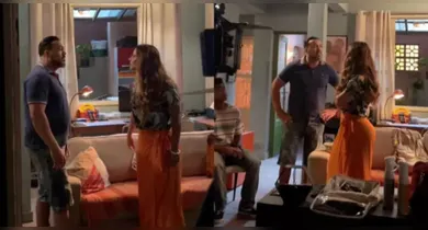 Imagem ilustrativa da notícia: Diálogo entre Viviane Araújo e Belo em novela gera euforia na web