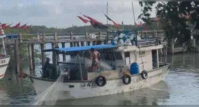 Imagem ilustrativa da notícia: Bombeiros encontram embarcação que naufragou em Salinas