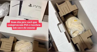 Imagem ilustrativa da notícia: Alagoano compra PS5 em oferta online e recebe fubá