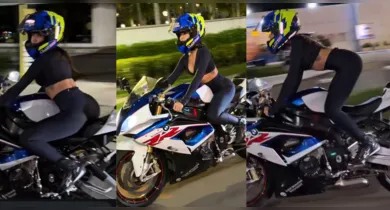 Imagem ilustrativa da notícia: VÍDEO: Juliette acelera e empina o bumbum em moto de luxo
