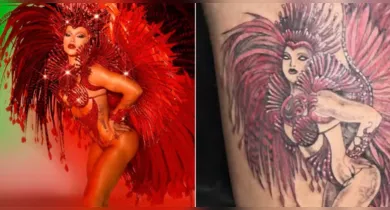Imagem ilustrativa da notícia: VÍDEO: fã viraliza ao fazer tatuagem controversa de Virginia; confira