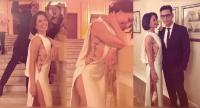 Imagem ilustrativa da notícia: Tatuagem polêmica e decotão: o look ousado de Marjorie Estiano