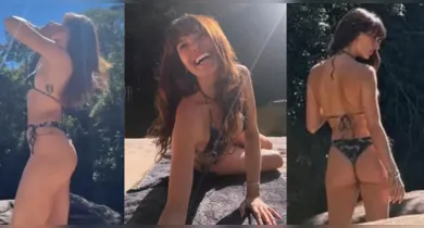 Imagem ilustrativa da notícia: VÍDEO: Isis Valverde posa de biquíni em MG e fãs elogiam