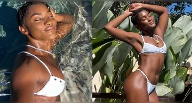 Imagem ilustrativa da notícia: Erika Januza posa de biquini e reação do namorado chama atenção