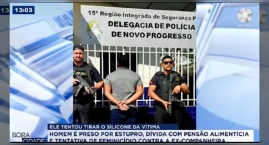 Imagem ilustrativa da notícia: Homem é preso por estupro e por tentar matar a ex para retirar silicone