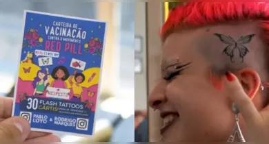 Imagem ilustrativa da notícia: Mulheres tatuam borboletas em ‘vacinação contra red pill’