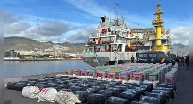 Imagem ilustrativa da notícia: Espanha apreende 10 toneladas de cocaína em navio que fez escala no Brasil