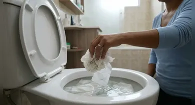 Imagem ilustrativa da notícia: Por que não pode jogar papel higiênico no vaso sanitário? Entenda!