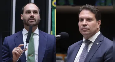 Imagem ilustrativa da notícia: Câmara cancela passaportes de Eduardo Bolsonaro e Ramagem