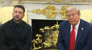 Imagem ilustrativa da notícia: Zelensky e Trump se encontram para discutir fim da guerra na Ucrânia