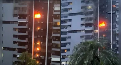 Imagem ilustrativa da notícia: Incêndio atinge condomínio no Rio de Janeiro. Veja o vídeo