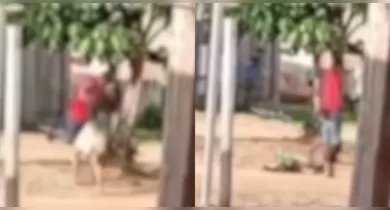 Imagem ilustrativa da notícia: Vídeo: homem agride companheira na frente de crianças em Óbidos