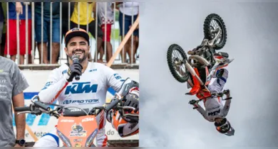Imagem ilustrativa da notícia: “Joaninha” Flores faz show de motocross freestyle no Pará