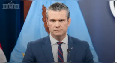 Imagem ilustrativa da notícia: EUA intensificarão ataques ao Irã, afirma secretário: "em apuros"